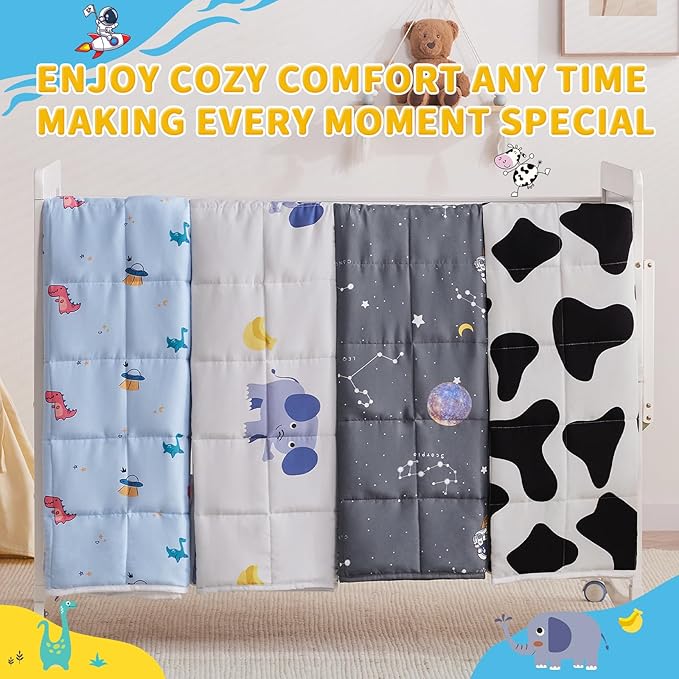 anfie Weighted Blanket Kids(40"x60" 10lbs) Weighted Blanket Cooling Blanket for Sleeping,Throw Size Breathable Blanket with Premium Glass Bead(Grey Elephant)