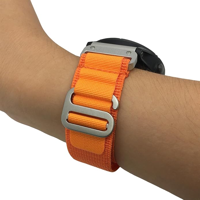 Custom Fit by Wrist Size, Small & Large Wrists, for Garmin Nylon Watch Band –– Compatible with QuickFit 20mm / 22mm / 26mm, Fenix 7, Instinct 2X, Forerunner, Epix, Tactix, MARQ, quatix, Approach
