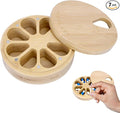 Wood Pill Organizer, Wood Medicine Organizer, Travel Pill Organizers, Bamboo Pill Organizer Used to Store Pills, Pill Box Day Improved Design with Days of The Week