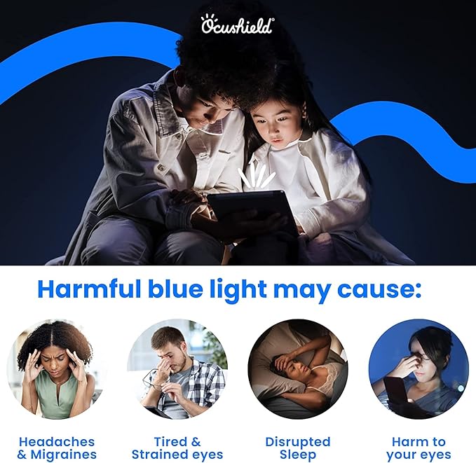 Ocushield Anti Blue Light Tempered Glass Screen Protector for Apple iPad 10.9” - 10th Gen - Blue Light Filter for iPad - Anti Glare - Protect Your Eyes & Improve Sleep (2022-2025)