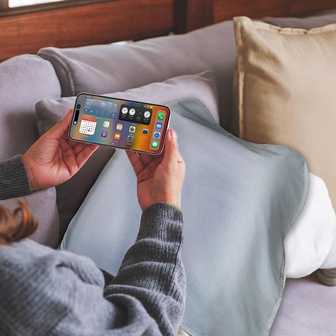 Faraday Blanket, Protection Cotton Blanket, for Cell Phone,Tablet,Laptop- Protection Against Direct Contact from 5G Signal,WiFi,Bluetooth,EMF,RF