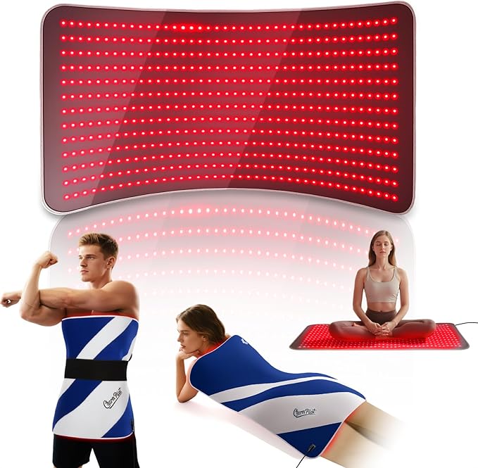 Red Light Therapy for Body, 39" x 24" Large Size Near Infrared Red Light Therapy Mat Full Body, 660nm&850nm(520 LEDs), Adjustable Timer and Power Levels