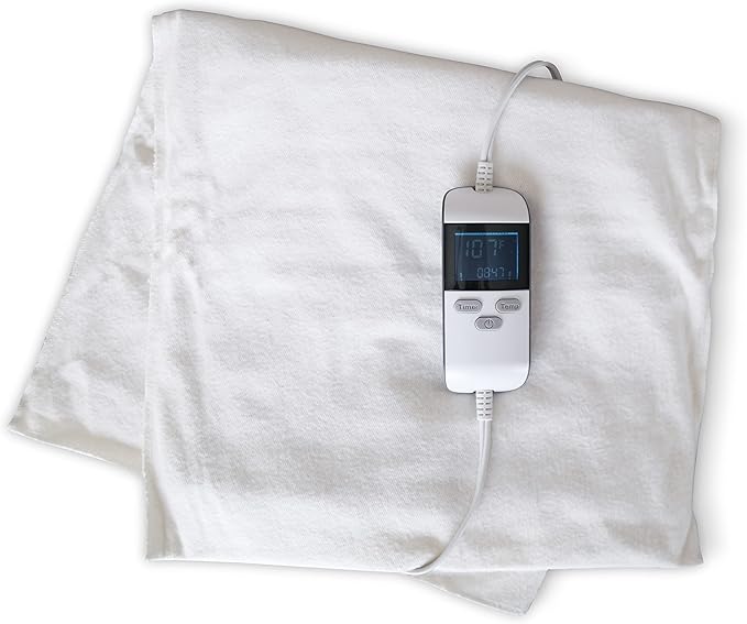 Professional Grade Heating Pad with Automatic Moist Heat by ThermoRelief, Extra HOT Heating for Deep Penetrating Heat - 2nd Gen Version (King Size Digital - 26" by 14")