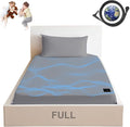 Grounding Sheets Full, Earth Grounding Fitted Sheet Full Size, 10% Silver Fiber, Grounding Bed Sheets with Grounding Wire for Better Sleep (Gray, 54 * 75 * 15 inch)