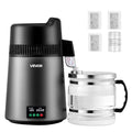 VEVOR Water Distiller, 6L/1.6 Gallon Larger Pure Water Purifier Filter for Home Table Countertop, 900W Glass Pot Distilled Maker, Stainless Steel Interior Drinking Machine to Make Clean Water