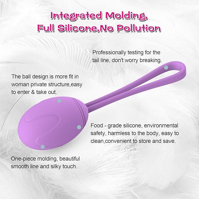 Kegel Weights for Women – 5 Premium Silicone Kegel Exercise Balls Set, Pelvic Floor Muscle Strengthener for Toning & Core Fitness