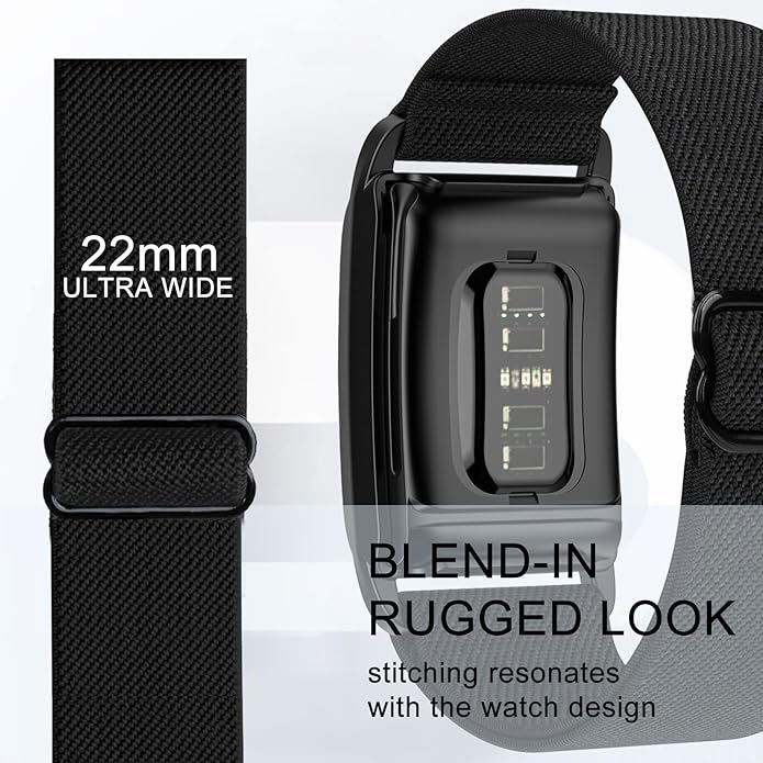 surundo Nylon Sport Band Compatible with Whoop Band 4.0 Strap Men Women with Bumper Case, Breathable Nylon Adjustable Waterproof Replacement Wristbands Straps for Whoop 4.0