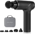 Medcursor Massage Gun - High Intensity Brushless Motor, Handheld Percussion Deep Tissue Massager with 6 Massage Heads for Sore Muscle and Stiffness, Gifts for Father/Dad (Black)
