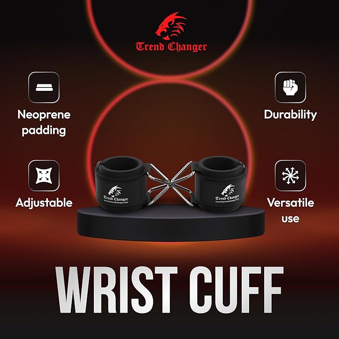 Wrist Cuffs Support - Cable Attachments For Gym Machine Workout Adjustable Wrist Straps For Weightlifting With Sturdy Buckle Neoprene Padding For Strength Training, Lateral Raises