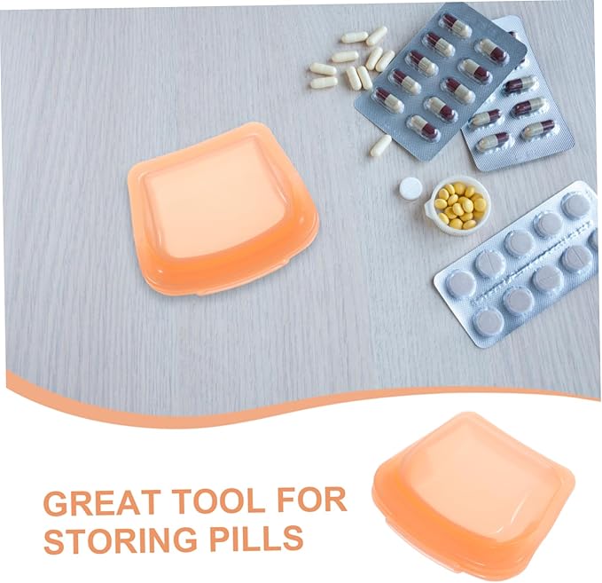 Portable Medicine Pouch Small Travel Pill Bag Reusable Clear Silicone Organizer with Resealable Closure for Daily Medication Storage