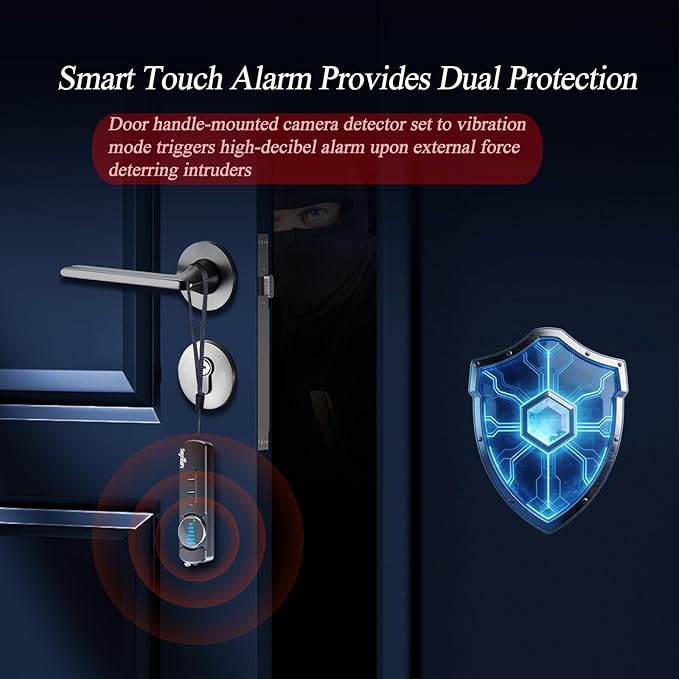 Hidden Camera Detector,Upgraded Hidden Bug and Camera Detector, Bug & GPS Tracker Detector Portable Privacy Protector for Travel/Hotel/Car, Camera Detector Spy Camera Finder with LED (Black)