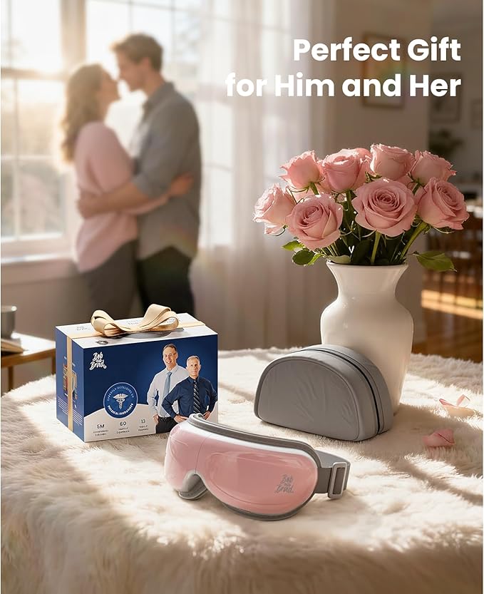 BOB AND BRAD Eye Massager FSA Eligible, EyeOasis 2 Heated Eye Massager for Dry Eyes, Temple Massager for Headache, Migraine & Tension Relief, Warm Compress Eye Massage for Stress Relief