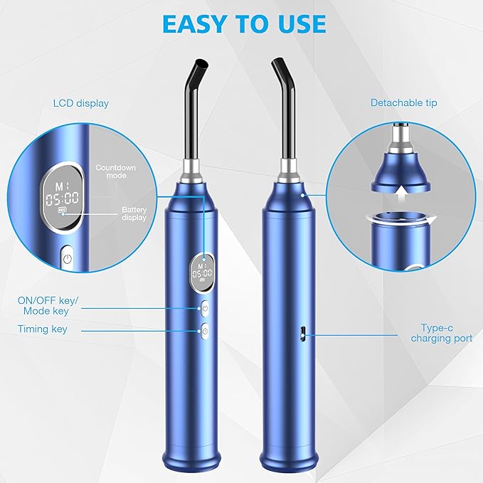 Red Light Therapy with Removable Tip, 2-in-1 Near Infrared & Red Light Therapy for Face Body with Timer and 4 Modes for Pain Relief of Muscles Joints, 660/850/940nm Light Therapy Torch for Travel Home