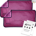 Small Soft Ice Packs for Injuries Reusable - Hot and Cold Flexible Gel Ice Packs Reusable for Ankle, Hand, Wrist, Head Pain Relief - 5" x 10" - 2PK - Purple