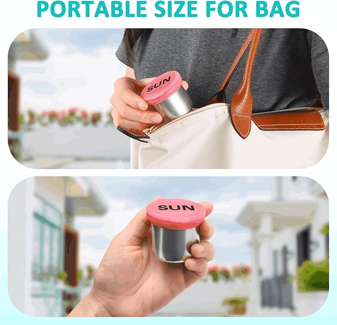 Weekly Metal Pill Case 7 Day, Stainless Steel Pill Box Organizer for Travel, Waterproof Medicine Container, Portable Daliy Pill Holder for Vitamins Fish Oils (Small)