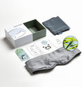 Vesta 100% Bamboo Viscose Sleep Mask, Silky Soft, Adjustable, Full-Size for Total Blackout, Perfect for Sleep, Travel & Nap, Includes Travel Bag and Gift Box (Glacier Grey)