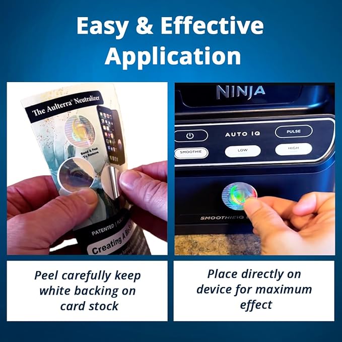 Aulterra EMF Neutralizer Sticker for Cell Phones, Laptops and Mobile Devices to Neutralize Harmful Effects Including 5G