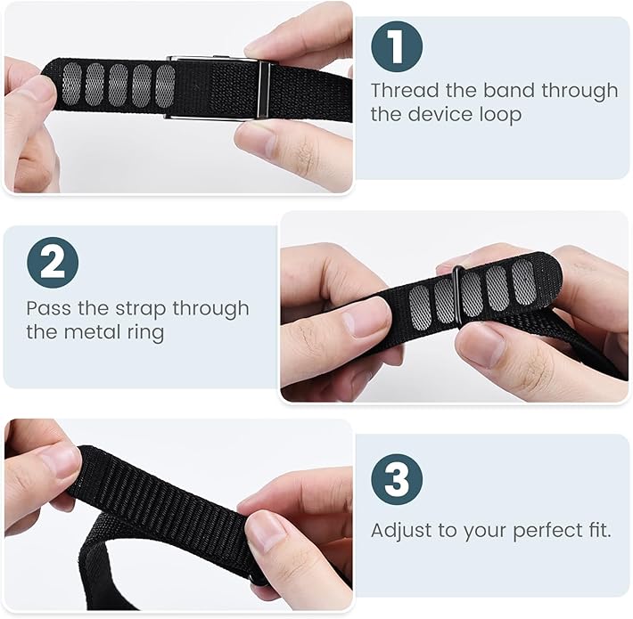 Nylon Loop Compatible with Hume Band Replacement, Breathable Soft Wristband for Hume Health Band