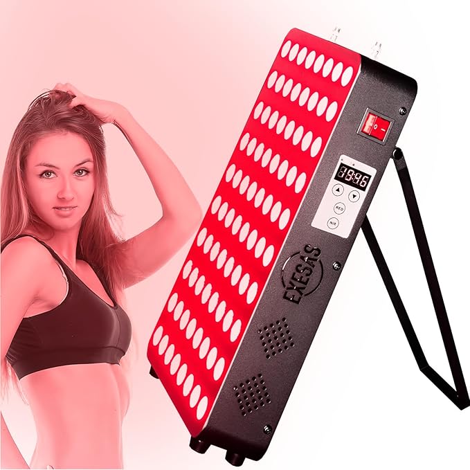 Red Light Therapy Device for Full Body & Face, 660nm & 850nm, Near Infrared Dual-Chip Clinical Grade LED Panel for Beautiful Skin, Weight & Pain Management and Overall Wellness (400-Watts 80-LED)