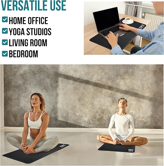 Grounding Mat for Feet - Earthing Pad Kit Earth Ground Therapy for Improved Sleep Better Sleeping Reduced Pain - Earth Grounded Mouse Pads Health Wellness Mats for Bed Desk Chair Yoga