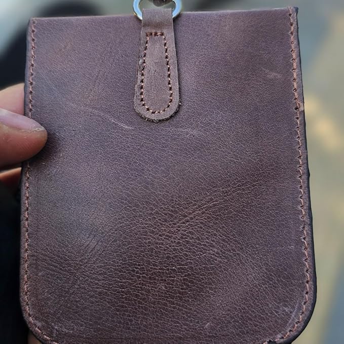 Faraday Key Fob Protector - Real Leather Premium Signal Blocking Pouches - RFID Blocking Car Key Security Shield