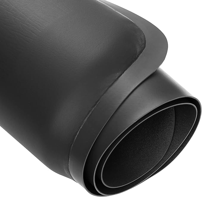 Saloniture 3 ft. x 4 ft. Salon & Barber Shop Chair Anti-Fatigue Mat - Black Semi Circle - 1 in. Thick