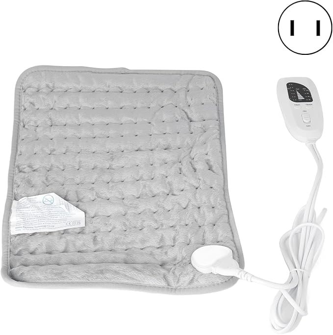 Electric Heating Pad, 6 Temperature Heat Pad, 15.7x11.8 Inch Back Heating Pad for Period Cramps, Back Pain Relief, Neck Shoulders