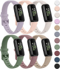 6-Pack Bands for Fitbit Inspire 3 Bands for Women Men, Soft Silicone Adjustable Wristband Replacement Straps Compatible with Fitbit Inspire 3 Fitness Tracker