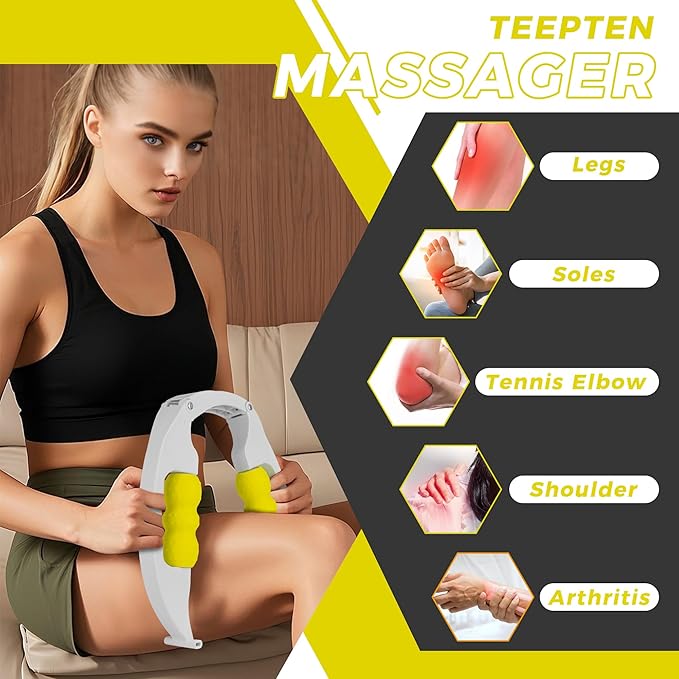Arm Massager & Forearm Massager, Adjustable Foam Roller, Trigger Point Muscle for Calves, Tennis & Golfers Elbow Pain Release, Roller for Muscle Tightness & Faster Recovery