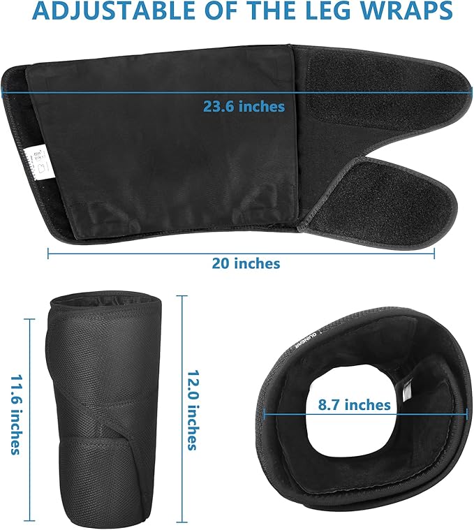 QUINEAR Leg Massager and Air Compression, Calf Massager with 3 Modes 3 Intensities,Leg Compression Massager for Circulation and Pain Relief,Ideal Gift