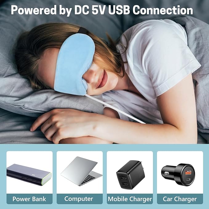 Aurya Heated Eye Mask for Dry Eyes, Warm Eye Compress Mask with Temp & Timer Setting, Eye Heating Pad for Blepharitis, MGD, Migraine, Stye, Chalazion Alleviation, Medium (8.85×3.35 in)