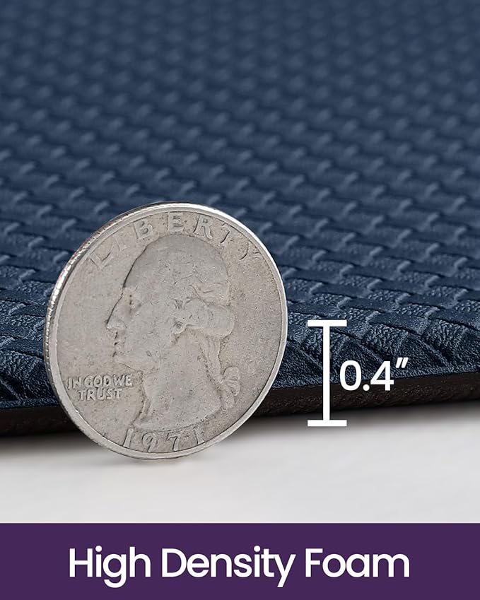 DEXI Kitchen Floor Mats Cushioned Anti Fatigue,17x79,Long Standing Runner Rug Waterproof, Comfort Memory Foam Padded for Front Sink Laundry, Navy