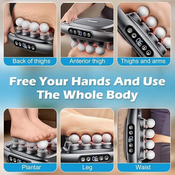 PakaLife 16-Drive 8-Head Massage Gun Set,Gift for Husband,Professional Massage Gun Deep Tissue with Cupping Kit for Massage Therapy, Back Massager for Pain Relief Deep Tissue (Black)