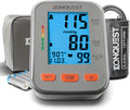 Konquest KBP-2704A Digital Blood Pressure Monitor – Automatic Upper Arm BP Machine with Large Cuff (8.5–16.5 in), Backlit Display, Digital, Irregular Heartbeat Detector – Tensiometro Digital