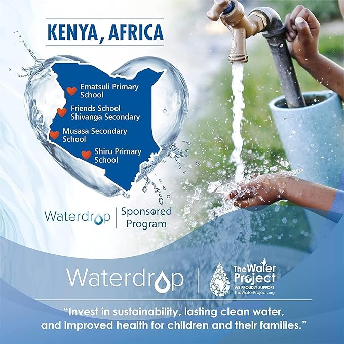 Waterdrop WD-FF-01A Replacement Filter, Faucet Water Filter, Replacement for WD-FC-01, WD-FC-02, WD-FC-06, Reduces Chlorine, Taste and Odor, Last Up to 3 Months(1 Pack)