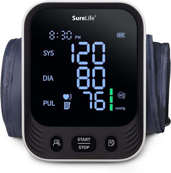 SureLife Premium Arm Blood Pressure Monitor with Universal Size Arm Cuff