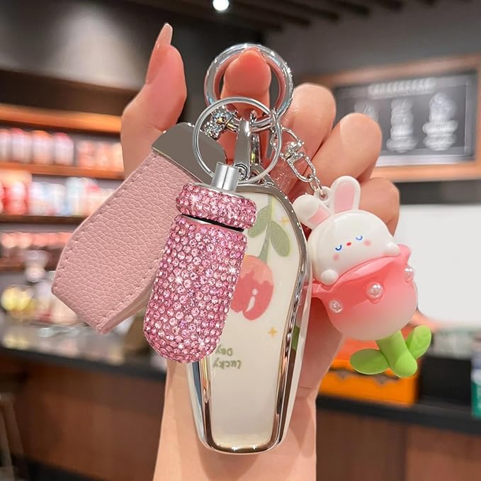 Pill Holder for Tumbler with Handle Bling Stanley Cup Accessories Pill Organizer for Stanley & YETI & Simple Modern & BrüMate (Pink)