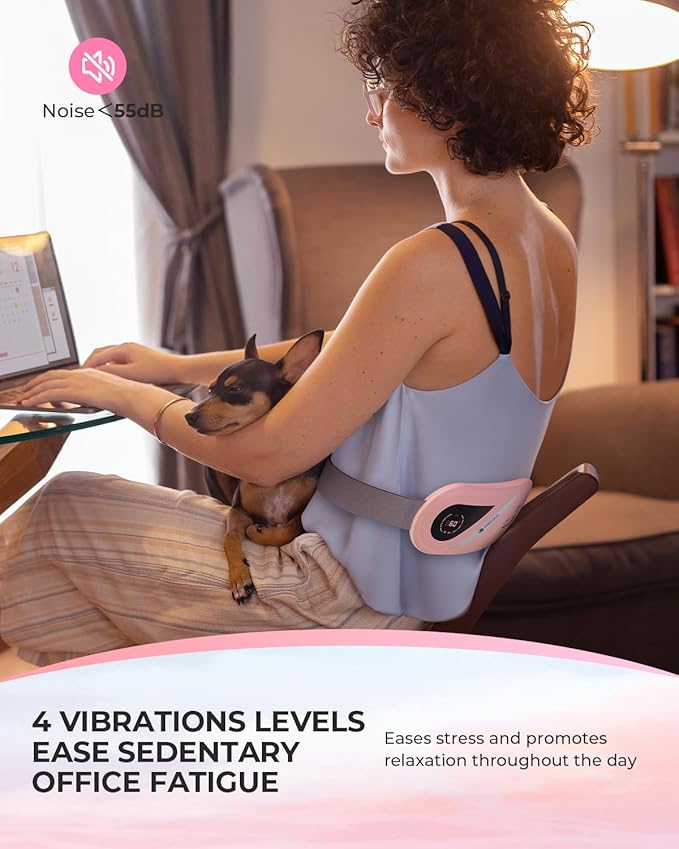 2026 Upgraded Heating Pad for Period Cramps, FSA Eligible Fast Heating Pad with 2X Larger Heating Areas, CooCoCo Cordless Waist Belt for Menstrual Cramp Relief