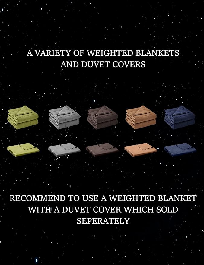 BB BLINBLIN Weighted Blanket Heavy Blanket for Cool & Restful Sleep, Premium Soft Material and Glass Beads (Dark Grey, 80''x87'' 20lbs), Two Persons(90~160lb) Sharing Use on Queen/King Bed