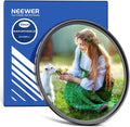 NEEWER 49mm Black Diffusion 1/8 Filter Soft Dreamy Cinematic Effect Filter Ultra Slim Water Repellent Scratch Resistant Optical Glass, Multi Nano Coatings for Video/Vlog/Portrait Photography