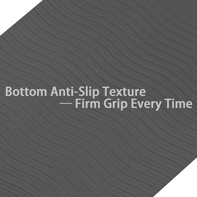 1" Extra Thick Anti Fatigue Kitchen Floor Mat Comfort Standing Mat 17'' x 30'', Office Standing Desk Mat, Kitchen Rug, Massage Points Comfort Mat, 140D PU Foam (Black)