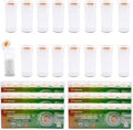 Pill Bottle with Desiccant Cap, Medicine Bottle, Pill Bottles Empty with Caps, Empty Pill Bottles (8 Dram, 60 Pack)