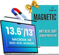 F FORITO Magnetic Anti Blue Light Screen Protector Compatible with MacBook Air 13.6 inch (2022-2025, M2, M3, M4), Bubble-Free Install, Removable & Reusable Anti Glare Matte Laptop Screen Shield