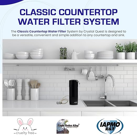 Classic Countertop Water Filter System, Smart Plus (10,000 Gallons, Black)