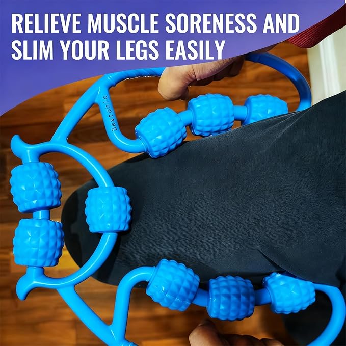 Beatchic Neck Massager Muscle Roller Leg Calf Massager for Circulation and Pain Relief with Massage Ball Multi-Functional Body Massage Tools