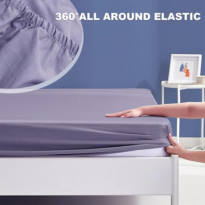 Grounding Sheets Queen Size, Grounding Bed Sheet with Pure Silver Fiber, Earth Connected Deep Pocket Earth Sheets for Better Sleep and Stress Relief (60"x80"x14")