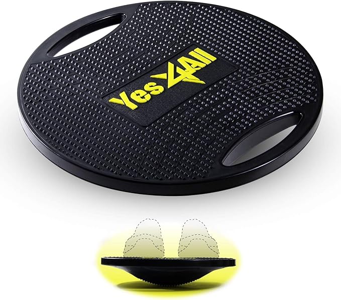 Yes4All Wobble Balance Board Training Board Plastic Balance Training Exercise Yoga Supplies Carrying