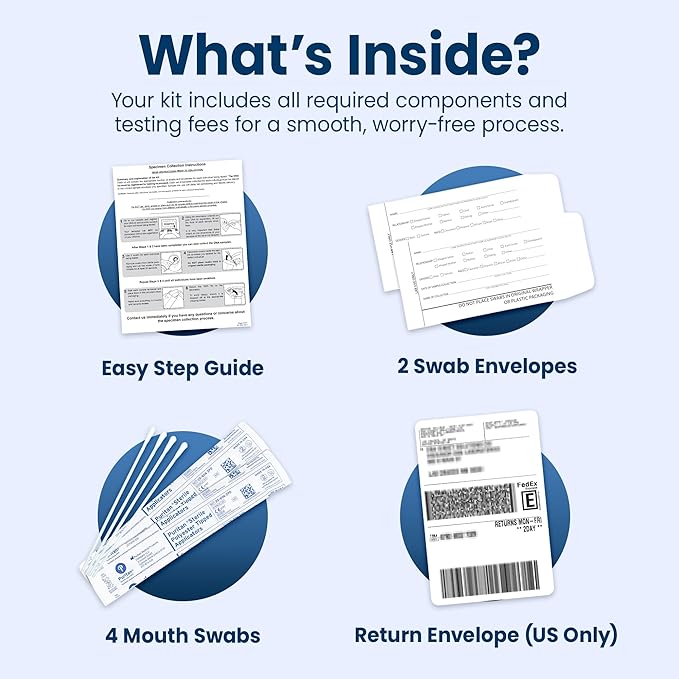 DNA Direct - Reliable At-Home Paternity Test for Child and Father, Fast and Dependable Paternity Test Results in 1-2 Days, All Lab Fees and FedEx 2Day Return Included