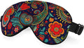 Paisley Floral Eye Mask Sleeping Mask Retro Ornament Boho Ethnic Pattern Sleep Masks Silky Soft Eye Cover for Women Men Shading Blindfold for Air Travel Sleeping