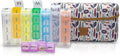 Made Easy Kit Pill Case Large 7-Day / 28 Compartments in Neoprene Carrier with Storage Pill Box in Daily in Morn, NOON, EVE, Bed a Weekly Vitamin, Medicine, Capsule Organization (Brown Woods)